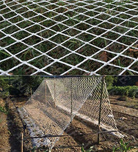 JFFFFWI Rete da Giardino, Rete da carico in Corda Bianca per Rete di Sicurezza per Bambini Balcone Recinzione Rete da Recinzione Patio Protettiva Decorazione da Parete in Cotone per Bambini, per Rin