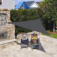 PENGMAI Sun Shade Sails Triangle Canopy - Telo di copertura per tenda da sole per giardino all'aperto