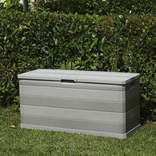 Oushome Baule da Giardino Grigio 117x45x56 cm