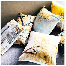 Paesaggio Gettare Cuscino Giallo Foglie Cuscino Cuscino Cuscino Accento Cuscino Cuscino Ripieno Bolster Back Cuscino Per Divano Auto Ufficio 2 Pcs,3#,45 * 45cm