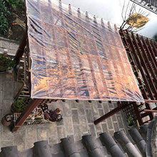 Lanbent Telone Telo Copertura Impermeabile Trasparente, Materiale PVC Pieghevole Antipioggia Telone, Anti Strappo e Antivento Telone per Barche, per Balcone, Camper, Gazebo e Giardino