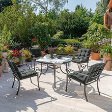 Beautissu Cuscino per sedie da Giardino Flair NL100x50x8cm - Comoda e soffice Imbottitura - Morbido Cuscino per Interni ed Esterni - Ideale Anche per spiaggine - Grigio