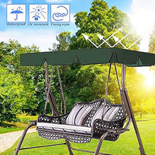 XBXB Dondolo Coperti da Giardino 3/2 Posti Resistente Ai Raggi UV Impermeabile, Parasole da Esterno for Balcone (Size : 142X120CM/56 X47)