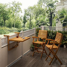 Interbuild Sofia Sgabello da Bar Pieghevole in Legno per Sedia da Esterno da Esterno con Schienale 2 Pezzi/Confezione in Teak Dorato