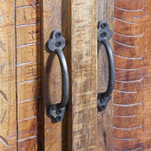 Tidyard Armadietto da Bagno Vanity con Specchio in Legno Massello di Mango