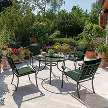 Beautissu Loft NL Set di 6 Cuscini per sedie da Giardino e spiaggine - 100x50x6cm - soffice Imbottitura e Comfort Extra - Verde Scuro