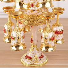 Portabicchiere da Vino in Lega in Stile Europeo, Calice da 12 Bicchieri da Vino, Accessori per la casa, H32 * L15cm