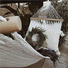 WMYATING 2 Person Hammock Boho Grande Europeo Rame Frangia Deluxe Spiaggia Swing Net Sunshine Sedia all'aperto Indoor Appeso Deco Cure Lazy Sedia