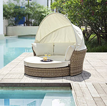 merxx "Lesly" completo in rattan sintetico con quadro alluminio naturale