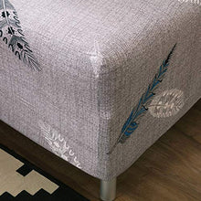 Copridivano Elasticizzato 1/2/3/4 posti, Fodera per Divano Antiscivolo con Elastico, Stampa Floreale(Feather, Copridivano 3 posti 71-90In)