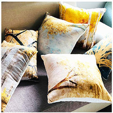 Paesaggio Gettare Cuscino Giallo Foglie Cuscino Cuscino Cuscino Accento Cuscino Cuscino Ripieno Bolster Back Cuscino Per Divano Auto Ufficio 2 Pcs,3#,45 * 45cm