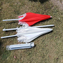 YYBD Accessori per ombrelloni da Interno Ombrelloni da Esterno con Frange Ombrellone da Giardino per Esterni, Rosso/Bianco