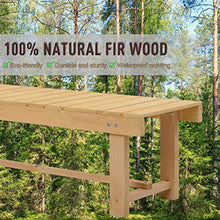 miozzi Panchina da Giardino 2 Posti in Legno Abete 110x38x35 cm Log Abete