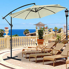 LZQ - Ombrellone da giardino in alluminio, 300 cm, con protezione UV 40+, per giardino, terrazza, balcone