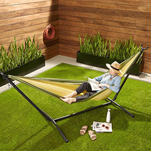 Amazon Basics - Amaca doppia da campeggio, leggera, cachi