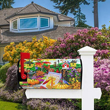 Copertura magnetica per cassetta postale del Ringraziamento, con uccelli cardinali e zucca, per primavera e giardino, decorazione per la casa, dimensioni 64,8 x 53,3 cm