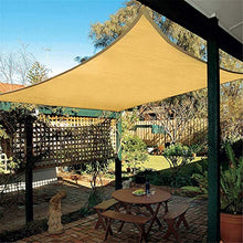 Tenda a Vela Parasole Ombrelloni da Giardino Impermeabile Protezione Antivento con UV Protezione per Terrazza, Campeggio, Cortile, con Corda Libera 2x3m Rettangolare Sand