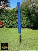 GLOBOLANDIA SRL 89503new - Ombrellone Parasole con Sacca da Spiaggia in Alluminio da 220 cm con Snodo per la Reclinazione Colore Blu, per Spiaggia, Giardino e Balcone