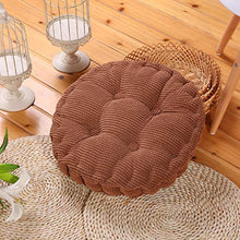 Morbuy Cuscino Soffice Rotondo da Pavimento Divano, Cuscino per Sedia Interno Meditazione ed Divano Camera da Letto Decorazione Domestica (45cm/ 18”, caffè)