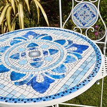 Arontime - Set da tavolo da bistrot con tavolo da 60 cm, con 2 sedie pieghevoli, mobili da giardino