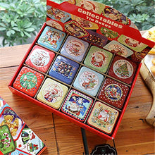 Liery - Set di 12 contenitori Quadrati per Dolci, in Stagno