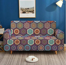 LSSQT Fodere Copridivano,Fundas De Sofá Patrón De Moda Sala De estar Elástico Impresión 3D Extraíble Lavable Decoración Funda De Sofá Multicolor 4 posti