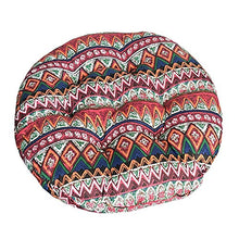 Morbuy Cuscini per Sedia Forma Rotonda, 100% Cotone Spessa Comoda Seduta Traspirante Cuscino per Pavimento per Interno ed Esterno mobili e Arredamento da Giardino (40 * 40,Costume Popolare)
