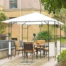 Outsunny Gazebo da Giardino Tendone da Giardino in Metallo 3x3 m