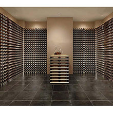 LUUDE Grande cremagliera faggio Vino, Cantina Decorato Rack, Perfetta per Gli Amanti del Vino e Collezionisti,5 * 23