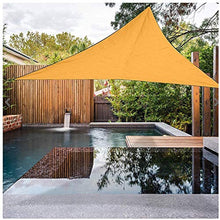 JINGBO Tenda A Vela Triangolo,Protezione Raggi UV, Vela Ombreggiante Resistente E Traspirante per Giardino Balcone Terrazza,Marrone,4mx4mx5.7m