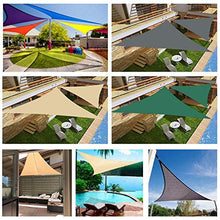 DOILE Tenda A Vela Triangolare Estate Esterna Impermeabile Protezione Solare E Protezione UV Tenda da Esterno per Esterni Corda da Portare (2 * 2 * 2CM,Cachi)