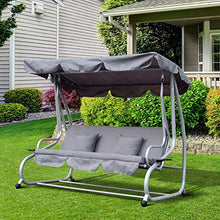 ZYFWBDZ 3 posti Altalena da Giardino Outdoor Patio Hammock Panchina