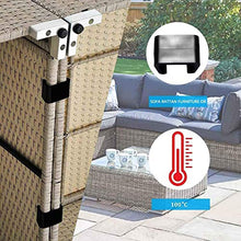 Divano Mobili Connettore Chiusura Clip 10pcs da Esterno Patio Mobili Clip Sezione Vimini Divano Vimini Mobili Morsetto Sedia Chiusure, Connessione Il Sezione - 4.25cm