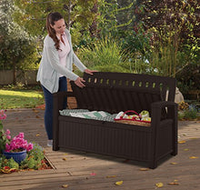 Keter Cuscino Box, Patio Bench, Marrone caffè, 138,6 x 63,5 x 88 cm, 227 Litri, 17202697 