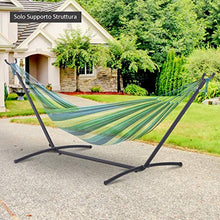 Outsunny Supporto Struttura Portante Max.150Kg per Amaca Regolabile 280x120x110cm Nero