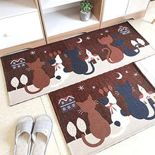 LZYMLG Tappeto da Cucina Antiscivolo Tappetini da Bagno Tappetini in Poliestere Morbidi Tappeti per Camera da Letto Tappeto da Comodino caffè 45 * 180 cm