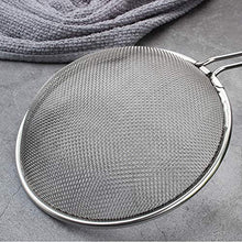 UPKOCH setacci da Cucina in Acciaio Inossidabile a Maglia fine con Manici in plastica per Cottura Dimensioni Cottura m 18 cm (Rosso)