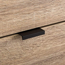 Lolahome - Sinfonier Natural Industrial con 4 cassetti in Legno e Metallo, 40 x 35 x 100 cm