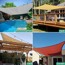 Fablcrew Vela Ombreggiante Tende da Sole Impermeabili Resistenti Ai Raggi UV Soleggiate e Piovose Adatte per Piscine All'aperto Campeggio e Picnic