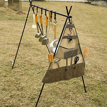 Rehomy - Borsa portaoggetti per barbecue e stoviglie, multi tasca da appendere, per campeggio, barbecue