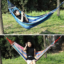 MHBY Amaca, amaca singola da campeggio da giardino in tela resistente portatile con custodia singola amaca da esterno