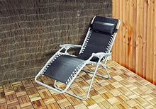 Kingfisher fsgc Gravity Sdraio Reclinabile da Giardino, Colore: Nero
