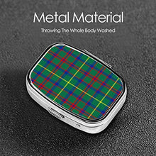 Scatola quadrata per pillole Macintosh Caccia Tartan alla moda pillola organizer da viaggio per pillole integratori vitamine