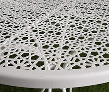 XONE SRL Tavolino David Tondo Stile Antico d. 60 cm. Bianco - Stile Liberty