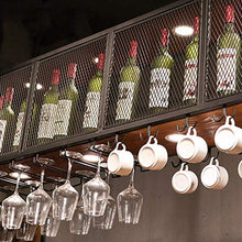 COLiJOL Supporto per Bicchiere da Vino Capovolto, Portabicchieri in Ferro in Metallo a 2 Livelli Altezza Regolabile Decorazione per Soffitto Scaffale Decorazione per Applicazione Rack,80 cm (31,5 Pol
