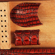 SHAOXI Vassoio di Cenere di Sigaro Cigar Box-Rivestito Cedro Cigar Humidor Custodia da Viaggio/Cutter Set Accendino con umidificatore e Il Vassoio del Cedro