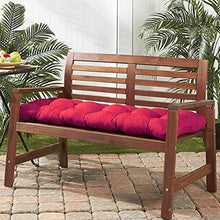 Cuscino per Panca per Esterni, Cuscino per Panca da Giardino Confortevole E Traspirante in Cotone Perlato, Cuscino per Sedia A Dondolo per Mobili da Giardino 40X110cm Vino Rosso