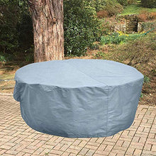 N / A Copre mobili da Giardino, Tavolo da Giardino, coperture Impermeabili, Robusto 420D Oxford Coperto Set Tabella di Patio di mobili da Giardino Rotondo, Diverse Misure,160x90.