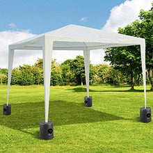 Set da 4 Piedini per Gazebo Piedini in HDPE per Tende da Giardino Pesi per la stabilizzazione del Gazebo 22 x 25 cm Pesi per Gazebo