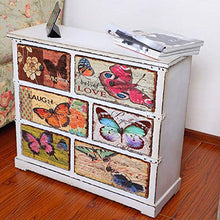 Chx Credenza con Sei cassetti Farfalle Adesivi per Soggiorno